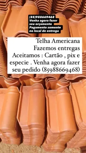 Telha romana e americana