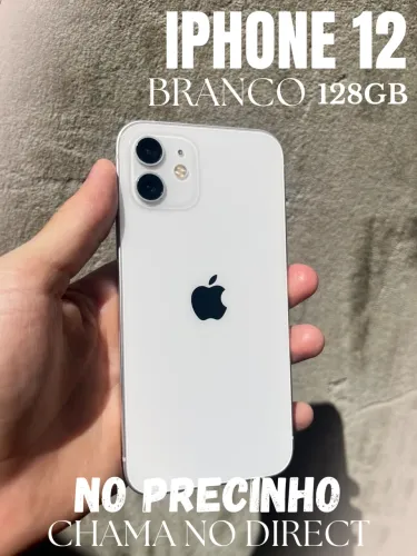 IPHONE 12 BRANCO, 128GB, BEM CONVERSADO NO PRECINHO