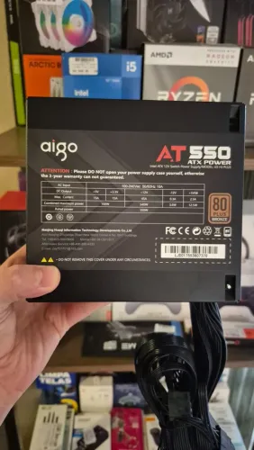 Fonte 550w Plus Bronze PFC Ativo nova, lacrada, com garantia!