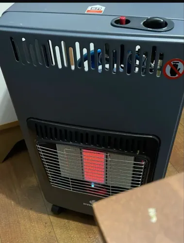 Aquecedor a Gás Progás PRAM-03 Preto 4200W com Rodas e 3 Níveis de Temperatura