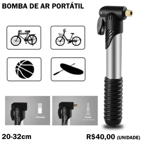 Bomba de Ar de Ciclismo Portátil