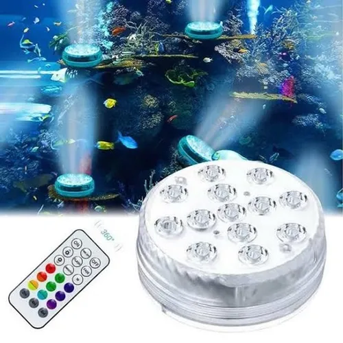 Kit 10 Luminária para piscina led rgb Colorida