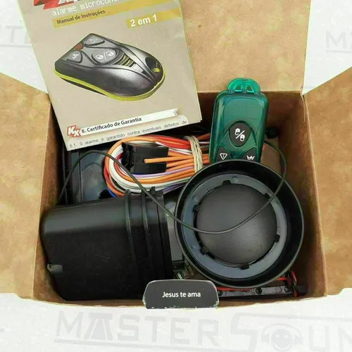 Anti-furto Kaori. Com sirene e controle presença. P/ Motos e carros. Garantia de um ano. 