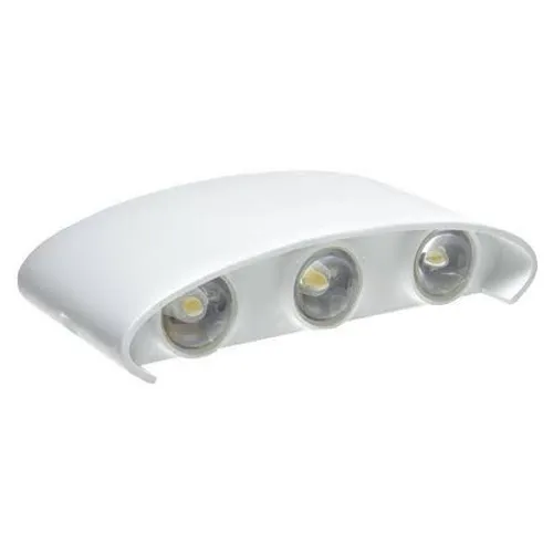 Arandela curva Facho Duplo LED 6w 3000k