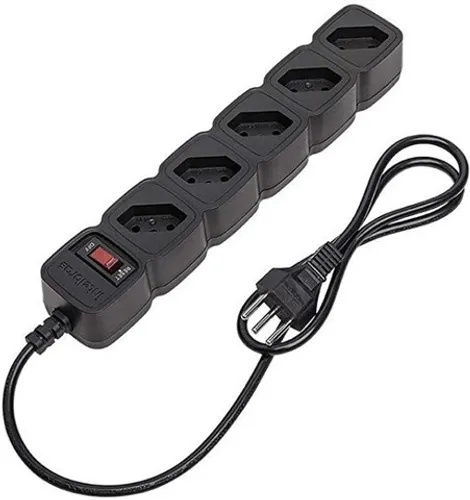 Intelbras Filtro de Linha c/ 5 Tomadas EPE 205 PT 4824201, Preto