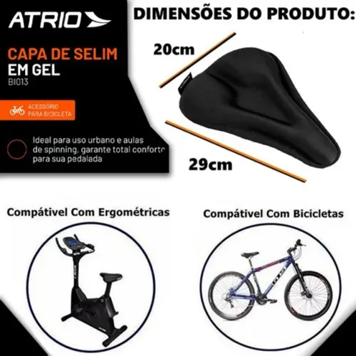 Capa De Banco Selim Gel Bike e Ergometrica Original Atrio