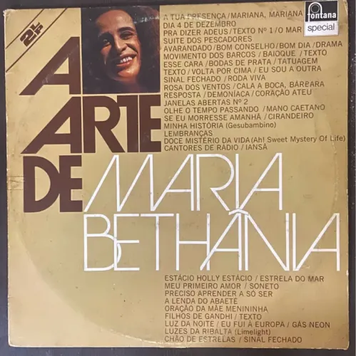 Lp Vinil A Arte de Maria Bethânia Disco Duplo 1975