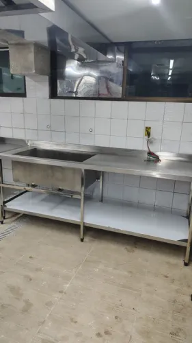 Coifa de inox pia de inox mesa de inox estante de inox 