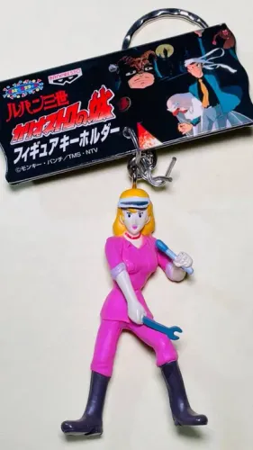Lupin The Third Chaveiro - boneco altura 8 cm - Fujiko Mine Keychain Castelo Cagliostro
