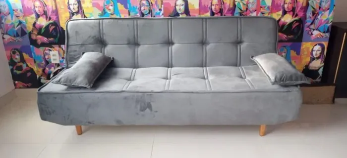 sofá cama + dois travesseiros Londres[novo e embalado]