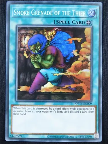 Yugioh!!! Smoke Grenade Of The Thief [op14-pt009] Super Rare