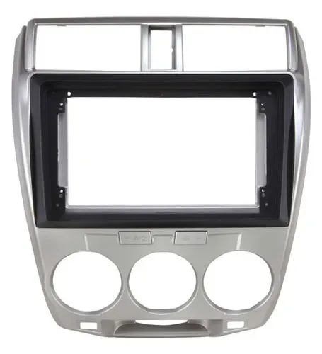 Moldura Multimidia Tela 9 E 10 Pol Honda City Ar Analogico