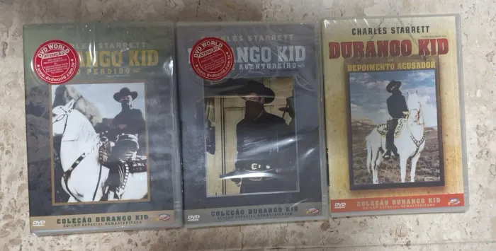 Coleção de Faroeste Durango Kid lacrado - 3 DVDs - Edição Especial remasterizada