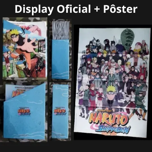 Coleção Naruto Shippuden - 50 Fascículos + Pôster e Display Oficial
