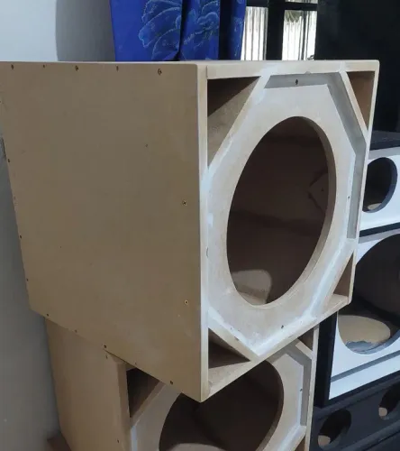 Caixa para subwoofer 12", mdf 15mm