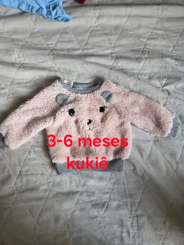 Casaco de bebê 3-6 meses + 6 vestidos 3 a 9 meses