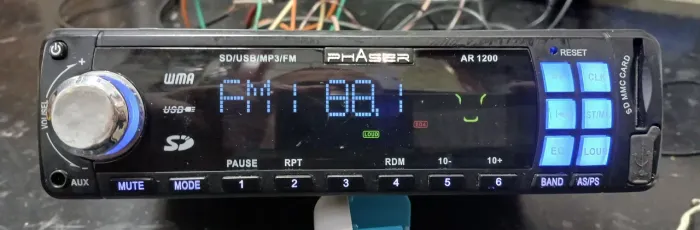 Som Automotivo Phaser AR 1200 - FM, USB, SD
