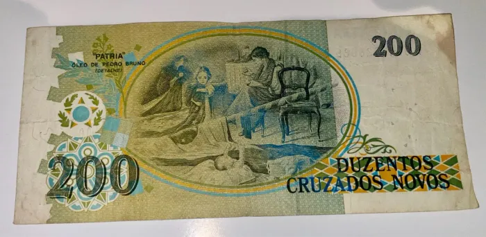 Nota de 200 Cruzados Novos - Brasil