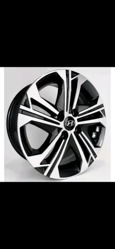 Jogo de rodas Hyundai Hb20 grafite com diamantado aro 15 jogo 4x100