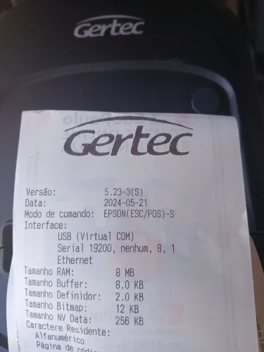 Impressora de Recibo  gertec G250 