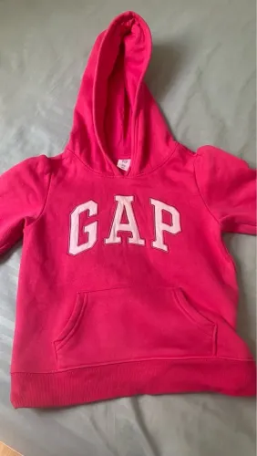 Blusa de Moletom Gap Infantil Rosa