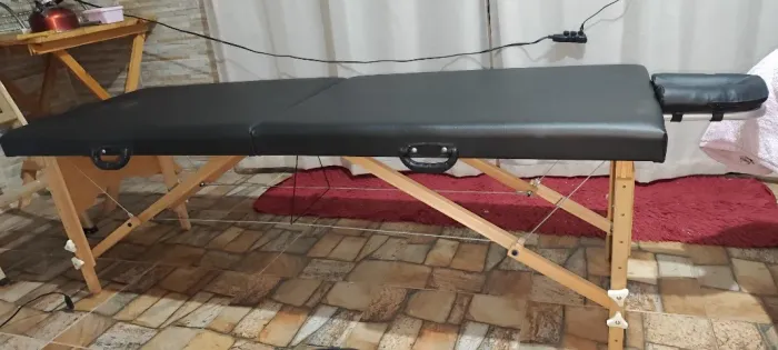 Maca Portátil Dobrável Profissional com Regulagem de Altura - Ótimo Estado