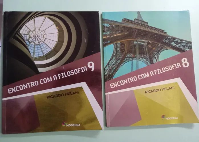 Dois Livros de Filosofia 8º e 9º ano - Ricardo Melani