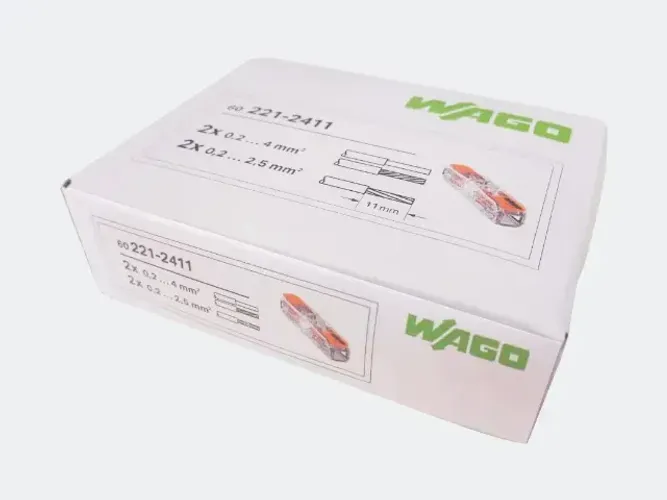 Caixa 60 Conectores Para Emenda De Fios Inline 221-2411 Wago