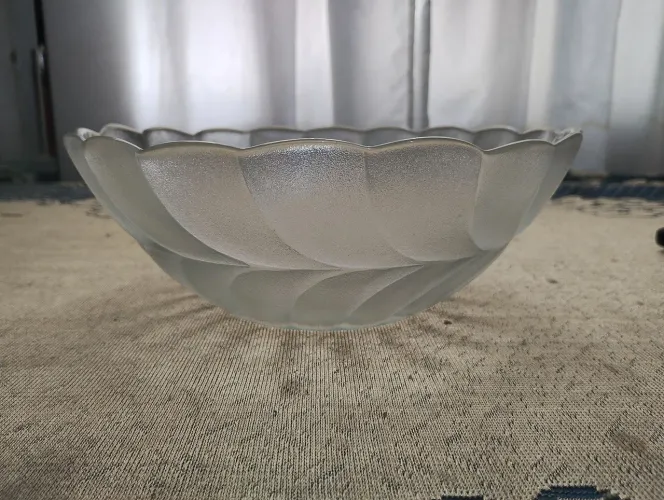 Bowl de vidro transparente