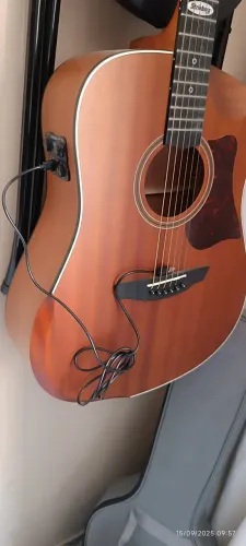 Violão Strinberg Galaxy Sd301hcr Mahogany Satin Efeitos De Delay Reverb E Chorus