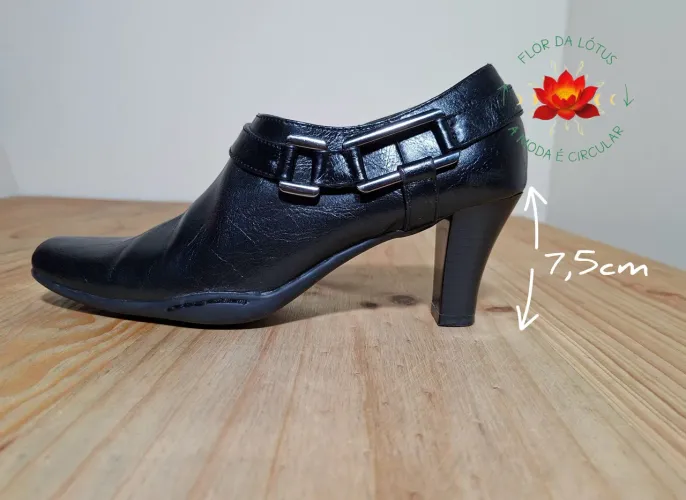 Bota Preta Ankle Boot Importada Aerosoles Tam.37 