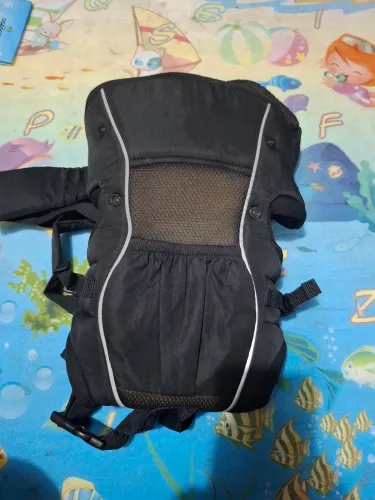Canguru para bebê ergonômico preto reforçado promoção
