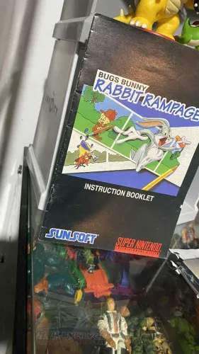 Bugs Bunny Rabbit Rampage Manual Super Nintendo Original Usa