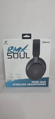 Fone De Ouvido Bluetooth Rmx Soul - Cancelamento Ruido. Novo Preto
