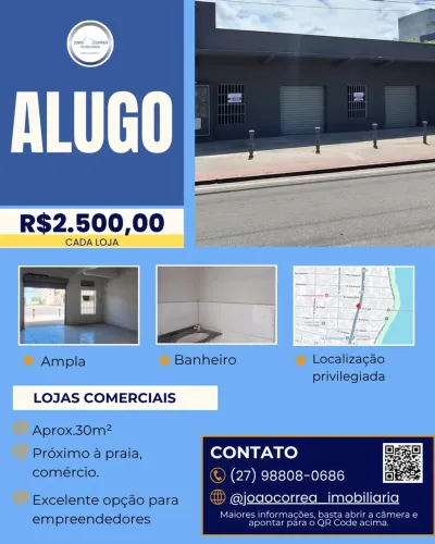 Salas Comerciais para Locação  Avenida Abdo Saad, Jacaraípe, Serra-ES