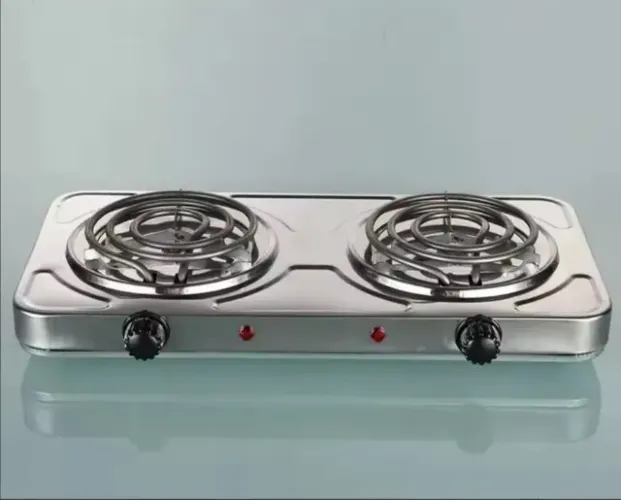 Fogão Cooktop Elétrica 2 Bocas 110v Prata Novo/Garantia