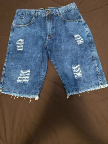 Bermuda jeans masculina nova