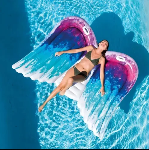 Boia de Asas de anjo Inflável para Piscina