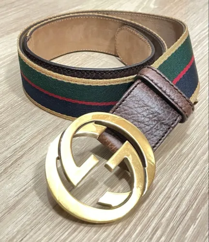 Gucci - Cinto Fivela GG Original