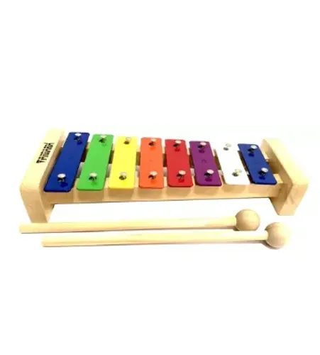 Xilofone / Metalofone Vanguarda Infantil Com 8 Notas Cor Colorido