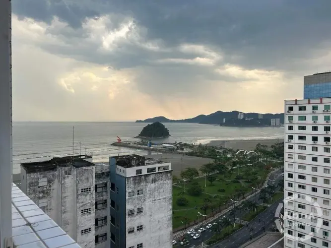 Cobertura em Santos 4 Suítes 4 Vagas Frente Mar, Triplex