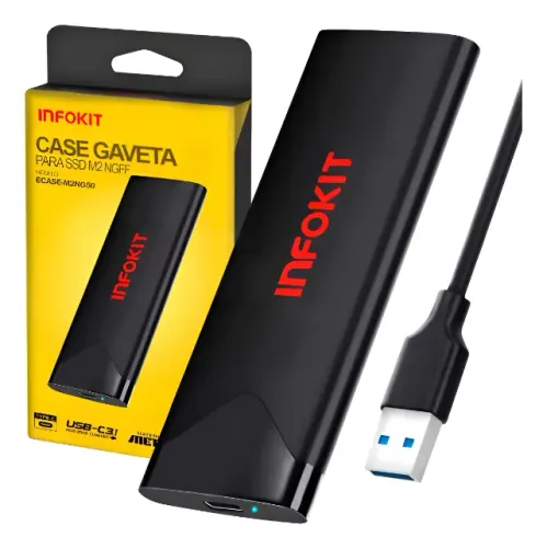 Case SSD M.2 NGFF USB-C/A