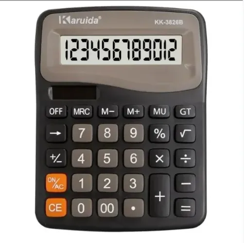 Calculadora De Mesa Balcão 12 Digitos Grande Escritório Kk-3826b
