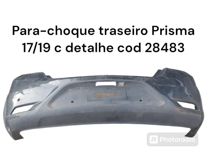 Para-choque traseiro Prisma 17/19 c detalhe 