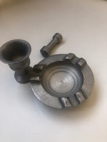 Miniatura antiga de pilão década de 60 em alumínio fundido