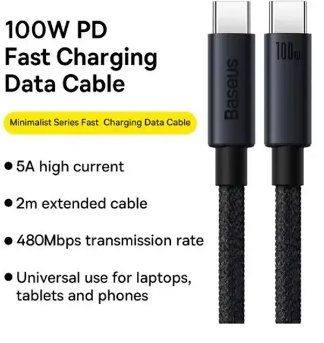 Cabo Tipo C 100W 1M / Baseus