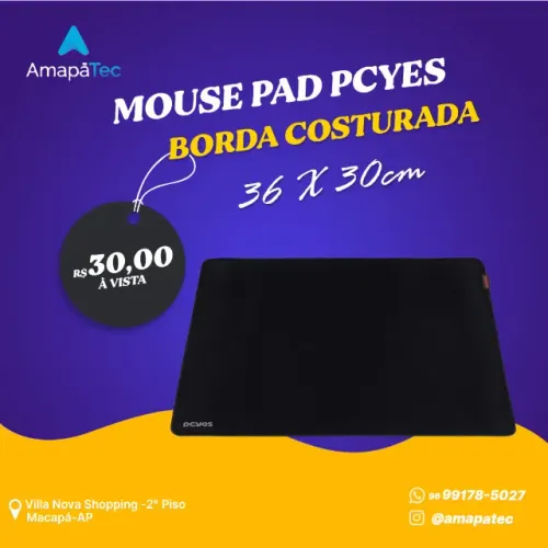 Mousepad PCYES 360x300mm Preto