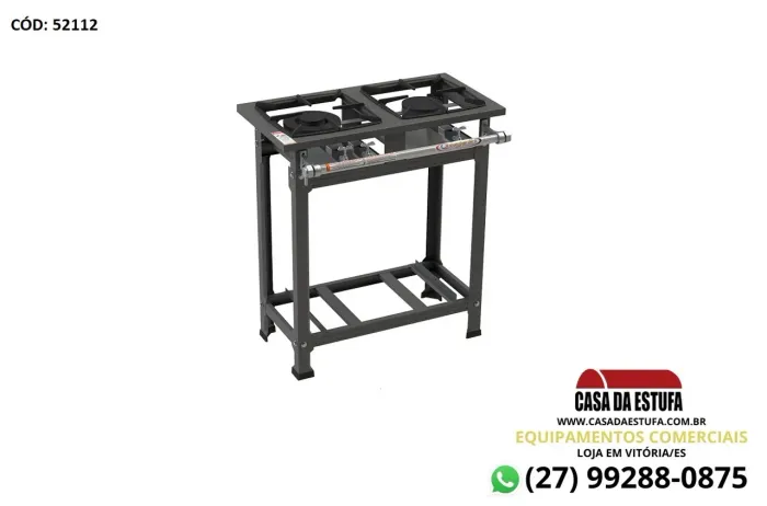 Fogão 2 Bocas Baixa Pressão Itajobi Luxo 30x30 - QS/QD