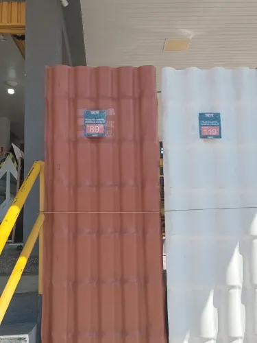 Telha romana 2,30x81 na cor cerâmica $79,90