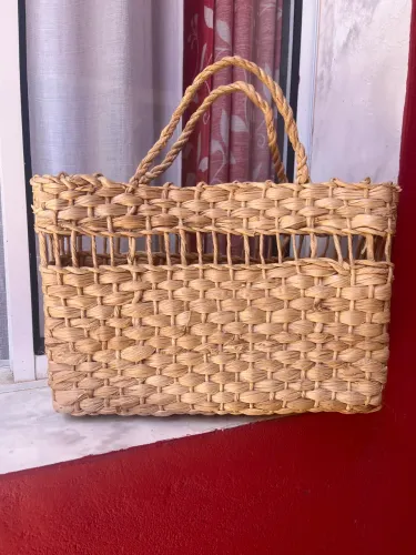 Bolsa Sacola de Palha 35x35